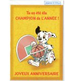 CARTE LES 101 DALMATIENS DISNEY : JOYEUX ANNIVERSAIRE - SPORT BASKET + ENVELOPPE - ENFANT - ADULTE - FILLE - GARCON (19)