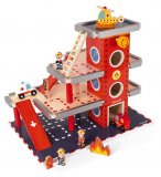 CASERNE DE POMPIERS EN BOIS + ACCESSOIRES - JANOD - 05717 - UNIVERS, FIGURINES