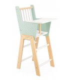 CHAISE HAUTE ZEN EN BOIS POUPEE - JANOD - J05901 - ACCESSOIRE REPAS POUPON