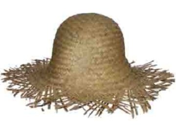 Chapeau de paille Hawa� - Accessoire d�guisement - costume - Carnaval - F�te