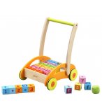 CHARIOT DE MARCHE EN BOIS AVEC CUBES - CLASSIC WORLD - JOUET BEBE