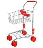 CHARIOT DE SUPERMARCHE EN METAL - JOUET IMITATION MARCHANDE