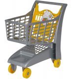 CHARIOT DE SUPERMARCHE GRIS ET JAUNE - MARCHANDE - JEU D'IMITATION - SUPERMARCHE, EPICERIE