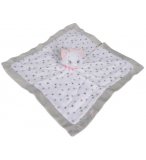 CHAT MARIE DOUDOU PLAT LANGE BLANC ET GRIS 39 X 39 CM - PELUCHE DISNEY LES ARISTOCHATS - NICOTOY 5876708