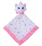 CHAT MARIE DOUDOU PLAT LANGE BLANC ET GRIS 40 X 40 CM - PELUCHE DISNEY LES ARISTOCHATS - NICOTOY