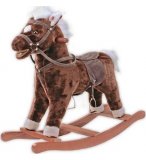 CHEVAL A BASCULE PELUCHE MARRON BRAUNY - KNORRTOYS - 40500