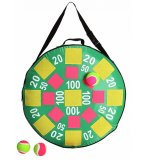 CIBLE VELCRO GONFLABLE RONDE 50 CM AVEC BALLES - JEU DE TIR - FLECHETTES