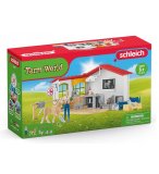 CLINIQUE VETERINAIRE AVEC ANIMAUX DOMESTIQUES - FARM WORLD - SCHLEICH - 42502