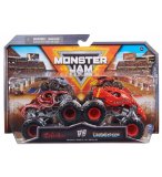 COFFRET 2 MONSTER JAM 1/64 SERIE 25 : OCTON8ER VS CRUSHSTATION - VEHICULE MINIATURE METAL - SPIN MASTER