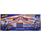 COFFRET 2 PISTOLETS NERF N-STRIKE ELITE SPLITSTRIKE + 8 FLECHETTES - HASBRO - C3135 - JEU PLEIN AIR