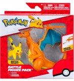 COFFRET 2 POKEMON BATTLE FIGURE DRACAUFEU + PIKACHU - POKEMON - FIGURINE ACTION - BANDAI