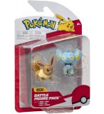 COFFRET 2 POKEMON BATTLE FIGURE EVOLI + LIXY - POKEMON - FIGURINE ACTION - BANDAI