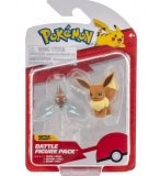 COFFRET 2 POKEMON BATTLE FIGURE EVOLI + MOTISMA - POKEMON - FIGURINE ACTION - BANDAI