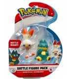 COFFRET 2 POKEMON BATTLE FIGURE GOINFREX + FLAMBINO - POKEMON - FIGURINE ACTION - TOMY - 95626