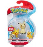 COFFRET 2 POKEMON BATTLE FIGURE MIMIQUI + PIKACHU - POKEMON - FIGURINE ACTION - TOMY - 37057