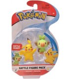COFFRET 2 POKEMON BATTLE FIGURE OUISTEMPO + PIKACHU - POKEMON - FIGURINE ACTION - TOMY - 97625