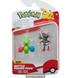 COFFRET 2 POKEMON BATTLE FIGURE ROSELIA + SCALPION - POKEMON - FIGURINE ACTION - BANDAI