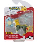 COFFRET 3 POKEMON BATTLE FIGURE CARAPUCE FULGUDOG MACHOC - POKEMON - FIGURINE ACTION - BANDAI - 37700