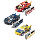 COFFRET 3 VEHICULES CARS XRS ROCKET RACING : FLASH MCQUEEN JACKSON STORM CRUE RAMIREZ - VOITURE MINIATURE XTREME RACING SERIES - MATTEL - GMF12