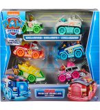 COFFRET 6 VEHICULES NEON EN METAL PAT PATROUILLE : MARCUS CHASE STELLA RUBEN TRACKER EVEREST - VOITURE MINIATURE - SPIN MASTER 20136995