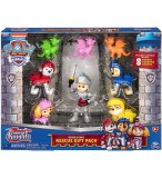 COFFRET 8 FIGURINES PAT PATROUILLE KNIGHTS RESCUE : RYDER CHEVALIER MARCUS CHASE STELLA RUBEN ET DRAGON - SPIN MASTER 20133610