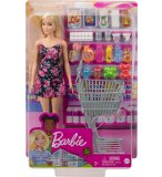 COFFRET BARBIE LE SUPERMARCHE AVEC POUPEE BARBIE + ACCESSOIRES - 21 PIECES - POUPEE MANNEQUIN - MATTEL - GTK94