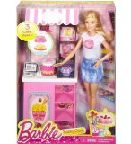 COFFRET BARBIE PATISSERIE - POUPEE + BOUTIQUE - MATTEL - DMC35