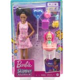 COFFRET BARBIE SKIPPER NOIR BABYSITTER ANNIVERSAIRE - MATTEL - GRP41 - POUPEES ET ACCESSOIRES