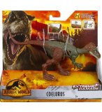 COFFRET DINOSAURE EXTREME DAMAGE COELURUS - DINO ARTICULE 19 CM - JURASSIC WORLD - MATTEL