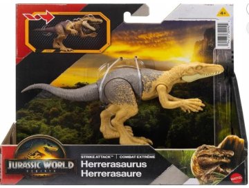Coffret Dinosaure Rebirth Herrerasaurus - Combat extr�me - Dino articul� 18 cm - Jurassic World - Mattel