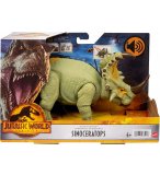 COFFRET DINOSAURE SINOCERATOPS - ARTICULE ET SONORE - DINO ATTAQUE - JURASSIC WORLD - MATTEL HDX43