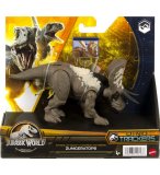 COFFRET DINOSAURE TRACKERS ZUNICERATOPS - DINO COMBAT EXTREME ARTICULE BRUN 19 CM - JURASSIC WORLD - MATTEL