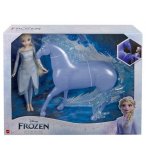 COFFRET DISNEY FROZEN POUPEE ELSA & CHEVAL NOKK - LA REINE DES NEIGES 2 - MATTEL - HLW58