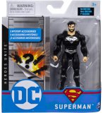 COFFRET FIGURINE SUPERMAN NOIR 10 CM AVEC 3 ACCESSOIRES MYSTERE - DC - SPIN MASTER