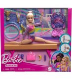 COFFRET GYMNASTIQUE : POUTRE AVEC POUPEE BARBIE + ACCESSOIRES - 22 PIECES - POUPEE MANNEQUIN - MATTEL - HRG52