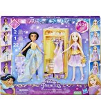 COFFRET JASMINE + RAIPONCE + DRESSING + 22 ACCESSOIRES - POUPEE MANNEQUIN DISNEY PRINCESSE COLLECTION - HASBRO F5066