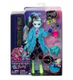 COFFRET MONSTER HIGH SOIREE PYJAMA FRANKIE STEIN - POUPEE, ANIMAL, ACCESSOIRES - MATTEL - HKY68
