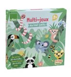 COFFRET MULTI-JEUX DES TOUT PETITS ICELAND - PLATEAU, PIONS, ACCESSOIRES EN BOIS - VILAC - 8566