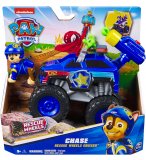 COFFRET PAT PATROUILLE RESCUE WHEELS : TOUT TERRAIN CAMION POLICE + CHASE - VEHICULE TRANSFORMABLE - FIGURINE CHIEN - PAW PATROL - SPIN MASTER