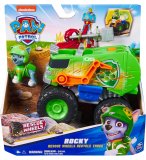 COFFRET PAT PATROUILLE RESCUE WHEELS : TOUT TERRAIN DE RECYCLAGE + ROCKY - VEHICULE TRANSFORMABLE - FIGURINE CHIEN - PAW PATROL - SPIN MASTER