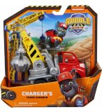 COFFRET PAT PATROUILLE RUBEN & CIE : CAMION GRUE + CHARLIE - VEHICULE DE LUXE - FIGURINE CHIEN - PAW PATROL - SPIN MASTER