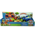 COFFRET PAT PATROUILLE ZUMA + AEROGLISSEUR + CHASE ET LE TOUT TERRAIN POLICE- FIGURINE CHIEN - PAW PATROL JUNGLE RESCUE - SPIN MASTER