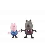 COFFRET PEPPA PIG : DANNY ET GEORGES - CHIEN ET COCHON - 2 FIGURINES - MONDE MINIATURE