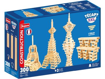 Coffret tecap architect 300 pieces en bois - Jeujura - 8309 - jeu construction