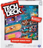 COFFRET TECH DECK : SKATESHOP BONUS PACK HOPPS - 6 MINI SKATES + ACESSOIRES - MINI SKATE A DOIGT 96 MM - FINGER - SPIN MASTER