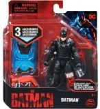 COFFRET THE BATMAN FIGURINE BATMAN NOIR 10 CM AVEC 3 ACCESSOIRES MYSTERE - DC - SPIN MASTER - 20132976