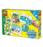 COLORIAGE A L'EAU ANIMAUX CACHES - MY FIRST BEBE - SES CREATIVE - 14456 - PEINTURE MAGIQUE