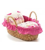 COUFFIN GARNI PRINCESSE ROSE POUPON 36 CM - BAYER CHIC 2000 - 23304