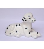 DALMATIEN COUCHE EN PORCELAINE 13 CM - FIGURINE ANIMAUX - CHIEN