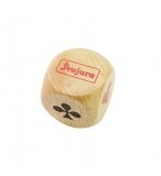 DE BELOTE EN BOIS 3 CM - DE D'ATOUT SYMBOLES CARTES - JEUJURA - 8197 - ACCESSOIRE JEU